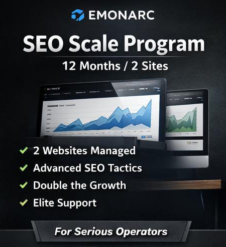 SEO Scale Program – 12 Months (2 Sites)